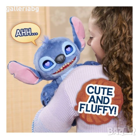 Интерактивен Плюшен Stitch Many Moods със Звуци, LCD Очи и Над 50 Реакции, снимка 8 - Плюшени играчки - 55016444