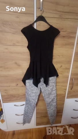 Черна блуза+дънки