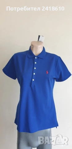 POLO Ralph Lauren Pique Cotton Slim Fit Size L НОВО! ОРИГИНАЛ! Дамска Tениска!, снимка 8 - Тениски - 53950059