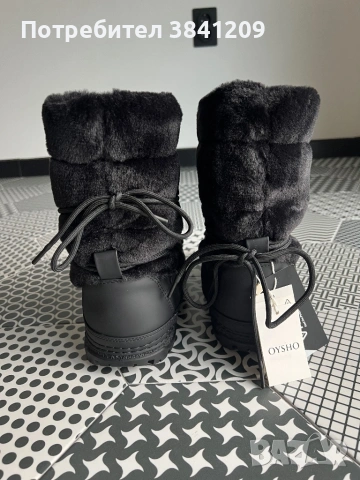 Дамски зимни ботуши Oysho №38 – чисто нови, снимка 6 - Дамски ботуши - 54077220