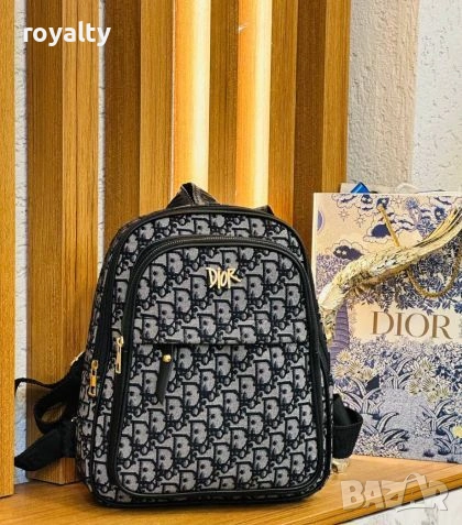 Christian Dior Нова Дамска Кожена Раница Диор