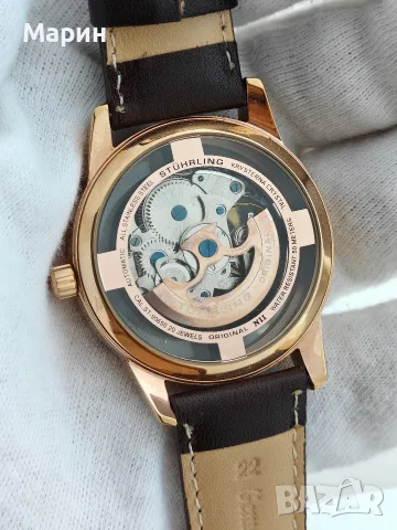 Stuhrling скелетон автоматичен НОВ, снимка 6 - Мъжки - 55364725