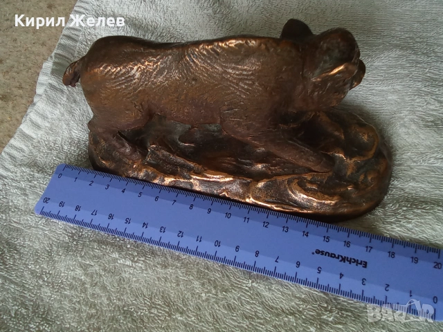 Бронзова фигурка на глиган 49399, снимка 10 - Колекции - 54491365