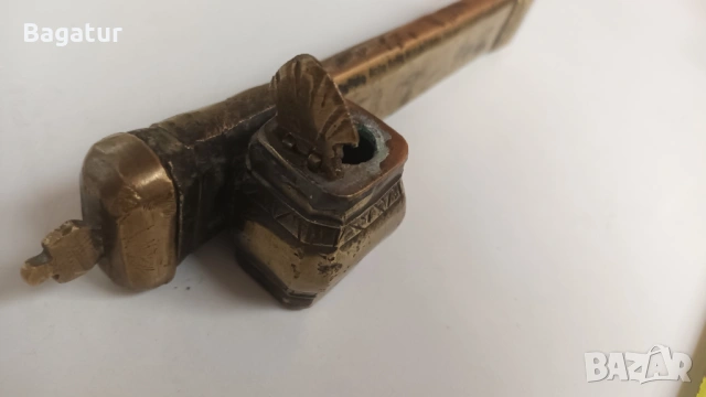 Османски бронзов девит,дивит,мастилница а, снимка 7 - Антикварни и старинни предмети - 54044025