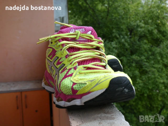 продавам дамски маратонки asics nimbus 16 в жълто,номер 36, снимка 4 - Маратонки - 54500935