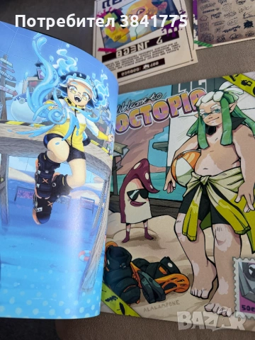 Octo Canyon Splatoon zine нов, рядък комплект от 2021 г., снимка 7 - Други игри и конзоли - 54736720