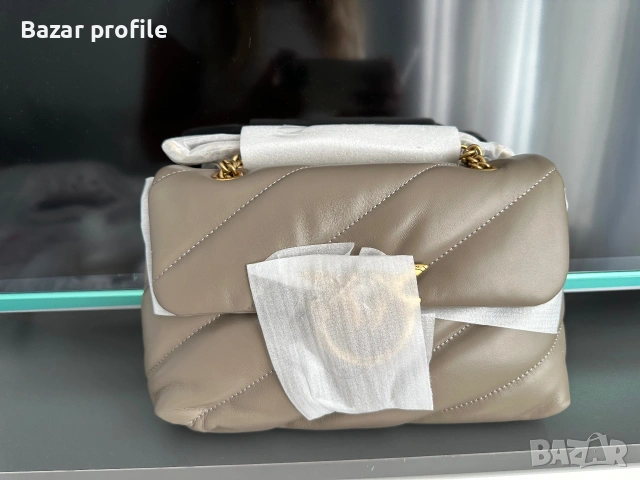 Чанта Pinko love classic puff grey, снимка 10 - Чанти - 55138150