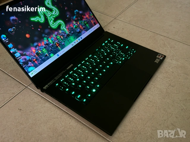 14' 2.5K 165Hz Ryzen 9 6900HX Razer Blade 16GB DDR5/512GB NVMe/Nvidia RTX 3070 Ti 8GB/Бат. 6ч., снимка 7 - Лаптопи за работа - 54254592