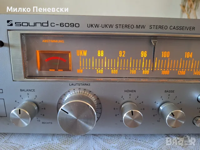 SOUND C 6090 VINTAGE HIFI STEREO CASSEIVAR.MADE IN WEST GERMANY., снимка 2 - Ресийвъри, усилватели, смесителни пултове - 55622274