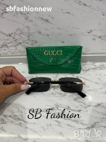 Gucci черни очила с лого, снимка 5 - Слънчеви и диоптрични очила - 55467702