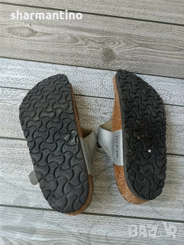 Birkenstock N 38 кожени чехли, снимка 4 - Чехли - 55081983