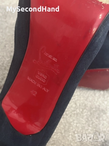 Christian Louboutin дамски боти велур 42 номер, снимка 8 - Дамски боти - 55682618