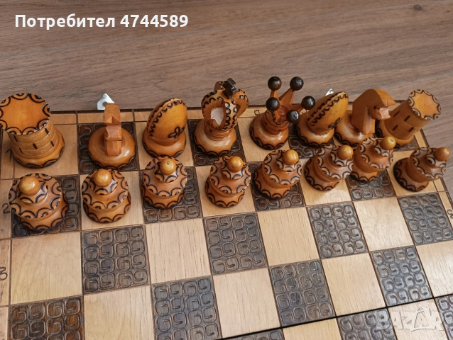 Дървен шах, снимка 3 - Шах и табла - 54726254