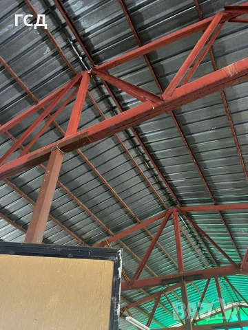 Метална конструкция 384кв. хале,ферми,навес,склад,ламарина. , снимка 4 - Други услуги - 53992252