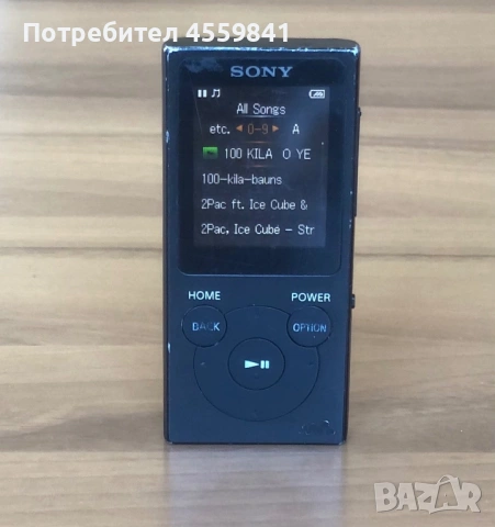 Sony MP3 Плейър NW394-L Работещ Черен , снимка 4 - MP3 и MP4 плеъри - 54873574