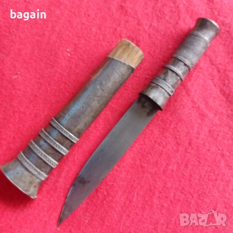 Сребърен нож, кама, ятаган., снимка 4 - Антикварни и старинни предмети - 54076194