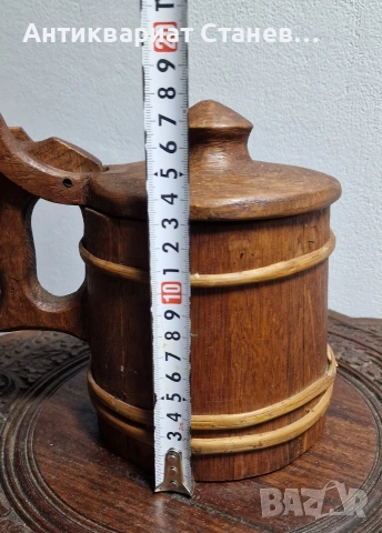 Скандинавска дървена халба, снимка 10 - Декорация за дома - 53981260