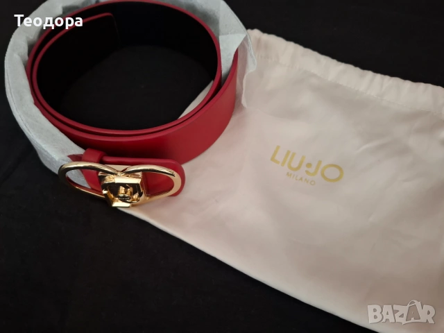 дамски колан на марката Liu Jo в червен цвят, снимка 5 - Колани - 54667620