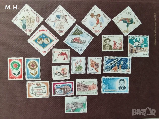 Пощенски марки Монако 1964