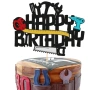 Happy Birthday майстор монтьор картонен брокат топер украса декор за торта парти рожден ден, снимка 5