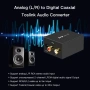 Portta Audio Converter RCA към Digital Coaxial / Toslink – аудио конвертор Stereo LPCM 2.0, снимка 4