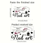 Nail Art ръце лак маникюр стикер постер самозалепваща лепенка за салон маникюр козметичен, снимка 4