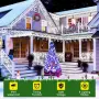320 LED коледни светлини тип „ледуни“, 10 м с таймер и 8 режима, студено бяло, снимка 2