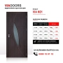 MDF интериорна врата N01 Венге | 70/80/90 см | Включено в цената Каса и пълен обков, снимка 2