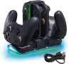 Зарядна станция за контролери Switch 2 – Зарежда 4 Joy-Con и 2 Pro контролера, снимка 9