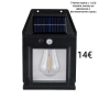 Соларна стенна лампа с 1,2 или 3 LED крушки, сензор за движение, за външна употреба, водоустойчива, снимка 2