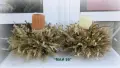 Свещник с житни класове и сухи треви, снимка 1