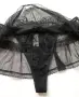 C&A Lingerie черна ефирна тюлена мини пола с вградени прашки, снимка 5