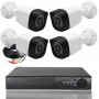 Пълен комплект 4 камери за видеонаблюдение с DVR | Нощно виждане | За дома и бизнеса, снимка 4