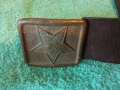 Стар войнишки колан БНА сержантски, снимка 4