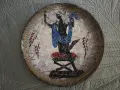 Комплект декоративни стенни керамични чинии , снимка 3