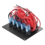 Автомобилен контролен панел с 5 бутона ON/OFF, IP65, 12V/24V – с волтметър, USB и гнездо 10228, снимка 9
