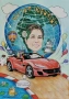 Ръчно рисувам карикатури със сух пастел , снимка 2