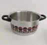 Fissler Западна Германия - много масивни тенджера и тиган от неръждаема стомана с еднакъв декор, снимка 3