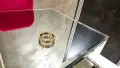 CARTIER Love Band Gold Paved Diamonds Унисекс Пръстен, снимка 6