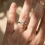 Нов Златен Пръстен с 0.47кт Естествен Диамант, снимка 3