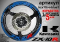 Kawasaki ZX-10R кантове и надписи за джанти, снимка 3