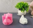 3d Пате силиконов молд форма фондан шоколад гипс свещ сапун декор, снимка 3