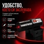 Компактен червен лазерен прицел 5mW мерник с регулируема Релса 11-22мм за еърсофт, снимка 7