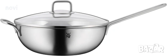 WMF ProfiSelect УОК тиган, WOK 30см със стъклен капак, снимка 3 - Прибори за хранене, готвене и сервиране - 54142250