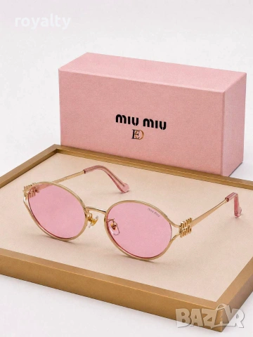 Miu Miu Нови Дамски Слънчеви Очила Миу Миу Различни Цветове 