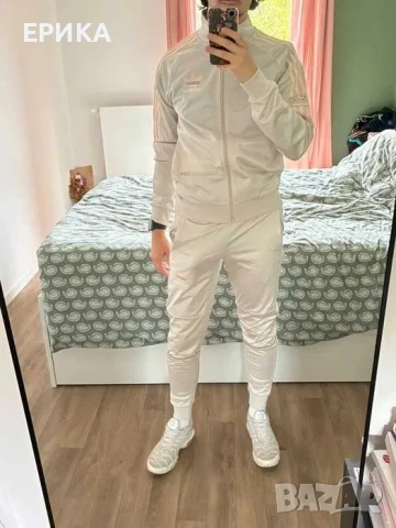 ADIDAS SILVER сребрист tracksuit pants анцунг, снимка 7 - Спортни дрехи, екипи - 54438166