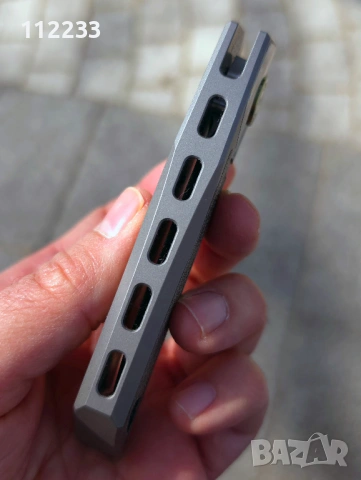 TwoSun TS142 М390 Titanium Integral Timascus-Micarta, снимка 3 - Ножове - 54329378