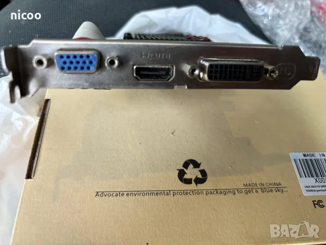 Видео карта DELL NVIDIA GeForce GT 705 1GB DVI VGA HDMI, снимка 2 - Видеокарти - 55630632