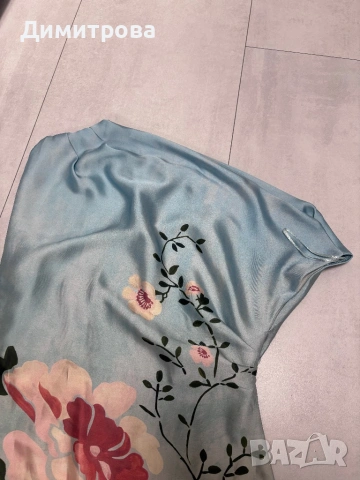 Zara Нова сатенена рокля XS, снимка 3 - Рокли - 54827136