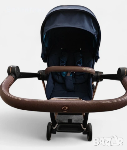 Cybex Mios 2-в-1 Детска количка Nautical Blue с шаси Rosegold, снимка 9 - Детски колички - 54247042